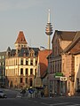 Blick in nordöstlicher Richtung in die Hauptstraße und Nürnberger Straße