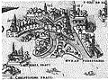 Paolo Forlani, Pianta prospettica della città e delle lagune, particolare con Murano, 1566