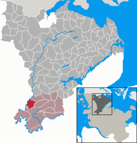 Poziția Wohlde pe harta districtului Schleswig-Flensburg