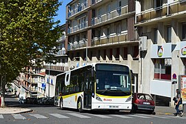 Un autobus du réseau urbain, allée Baylac (place de l'Ancien Foirail).