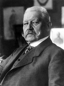 Paul von Hindenburg po první světové válce