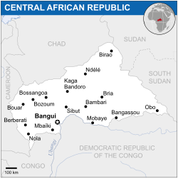 Lokasi Afrika Tengah