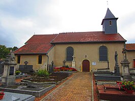 Kapel van Saint-Vincent / St.Vinzenz in het historische dorp Chémery-lès-Faulquemont / Schemmerich bei Falkenburg in Lothringen dat sinds 1 mei 1973 bij de plaats Faulquemont / Falkenburg zelf hoort.