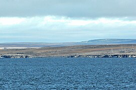 Cape Chelyuskin, northernmost point of Russian and of Eurasian mainland; 77°43’22’’N, 104°15’13’’E