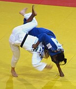 Ippon de Madeleine Malonga sur Karen Stevenson au Grand Slam de Paris 2018