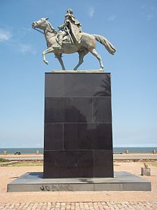 Monumento a Bolívar en Montevideo, Uruguay.