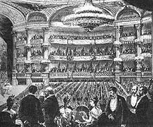 La grande salle en 1854.