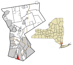 Location of Pelham, New York