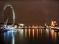 Westminster bridge at night