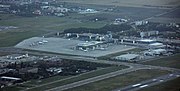 Aerial view of the airport