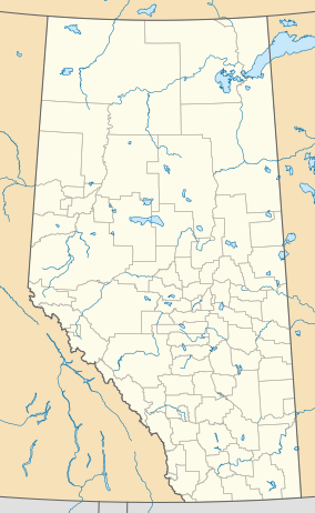 Map showing the location of Moose Lake Provincial Park