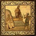 Mozaika, příjezd Asklépia na Kós