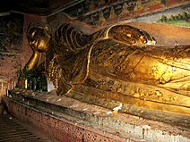Buddha in Mahaparinibbana pose