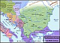 Europe du Sud-Est (vers 890)