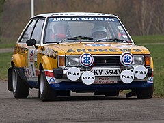 La voiture de Russell Brookes, en 1980 et 1981 pour le ERC.