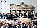 Celebration for the fall of the Berlin Wall, 1989