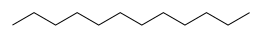 Structuurformule van dodecaan