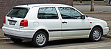 1995–1996 Golf CL 3-door hatchback (Australia) rear