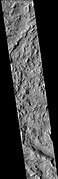 West side of Cerulli crater, as seen by CTX camera on MRO.