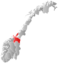 Localização de Sør-Trøndelag na Noruega