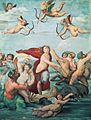 Galatea,1512, la seua principal obra de tema mitològic, per a la Vil·la Chigi