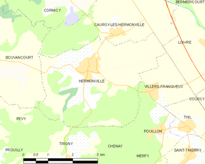 Poziția localității Hermonville