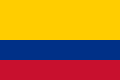 Drapeau de la Colombie (largeurs inégales)