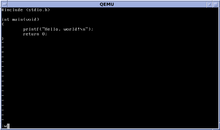 Description de l'image NetBSD 6.1 vi C Hello World.png.