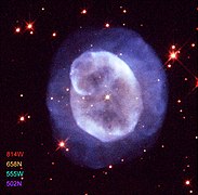 Image composite réalisée à l'aide des données captées par le télescope spatial Hubble.