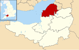 Kaart van North Somerset