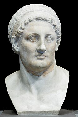 Ptolomeo I.aren bustoa, Louvre