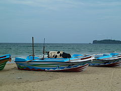 Trinquemalay, la plage des pêcheurs.