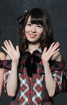 Ayaka Kikuchi as a member of AKB48