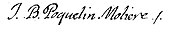 Signature de Molière