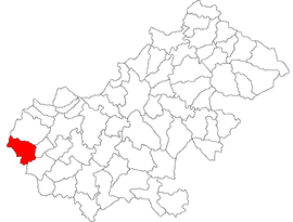 Location in Satu Mare County