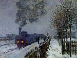 Tåg i Snö, 1875, Musée Marmottan Monet, Paris.