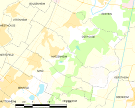 Mapa obce Matzenheim