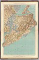 Karte von Staten Island (1891), mit Gliederung in fünf Städte