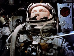 John Glenn in orbit, 1962 (Mercury-Atlas 6)