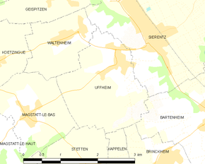 Poziția localității Uffheim