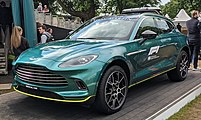 L'Aston Martin DBX utilisée comme voiture médicale pour le Championnat du monde de Formule 1 2021 de Formule 1.