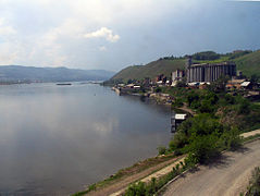 O Ienisei visto desde o Transiberiano