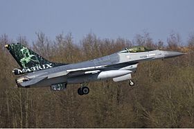 Un General Dynamics F-16AM Fighting Falcon belge