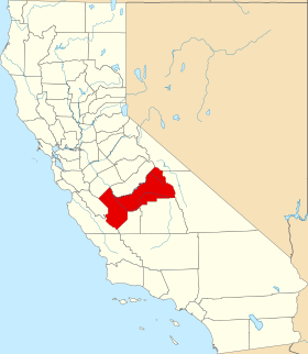 Localisation de Comté de Fresno(Fresno County)