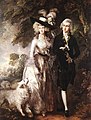 Thomas Gainsborough Portrait de Mr and Mrs William Hallett (1785)