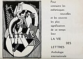 Albert Gleizes, c.1920, L'Homme dans les maisons. Cover illustration La Vie des Lettres et des Arts, 1920, reproduced in The Little Review, A Magazine of the Arts, Vol. 7, No. 4, 1921