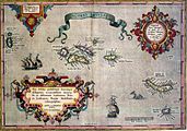 Abraham Ortelius: Karte der Azoren 1584