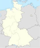 Deutschlandkarte, Position des Kreises Rees hervorgehoben