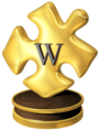 Hall of Fame - Voor een unieke en langdurige inzet voor Wikipedia, uitgereikt door Heinonlein, DimiTalen, JurriaanH, Netraam en MichielDMN.
