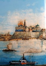 "Jaroslavl. Kunfluejo" (ruse "Ярославль. Стрелка") — G. P. Sabaneev (1904)